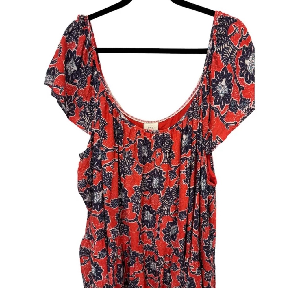 #56- Knox Rose red/blue maxi dress NWT